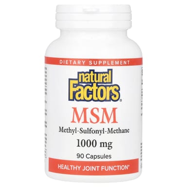 МСМ Natural Factors, 1000 мг, 90 капсул