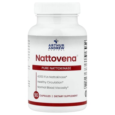 Наттокиназа Arthur Andrew Medical Nattovena® Pure 4, оттенок 000 FU, 90 капсул