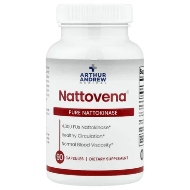 Фото товара: Наттокиназа Arthur Andrew Medical Nattovena® Pure 4,000 FU, 90 капсул