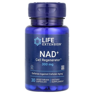 NAD+  регенератор клеток Life Extension, 300 мг, 30 вегетарианских капсул