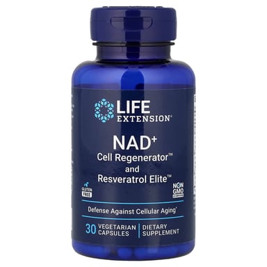 Ресвератрол Life Extension NAD+ Cell Regenerator™ and Elite™, 30 растительных капсул