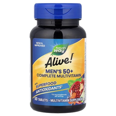 Мультивитамины Nature's Way Alive!® Men's 50+ Complete, 50 таблеток
