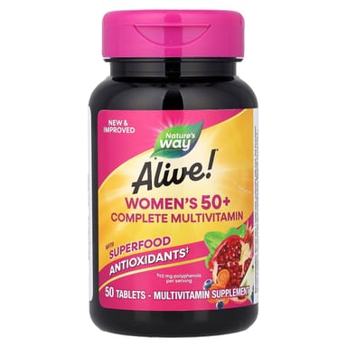 Мультивитамины Nature's Way Alive!® Women's 50+ Complete, 50 таблеток