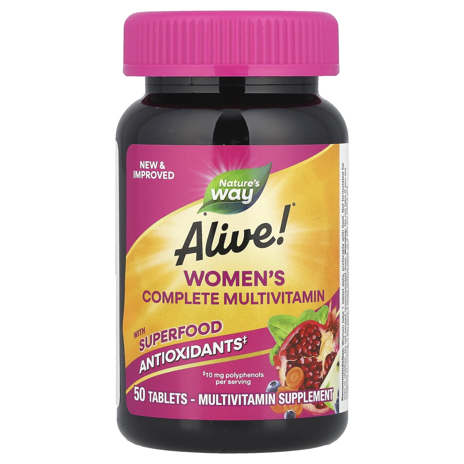 Мультивитамины Nature's Way Alive!® Women's Complete, 50 таблеток