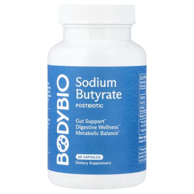 Натриевая соль бутировой кислоты BodyBio, 60 капсул