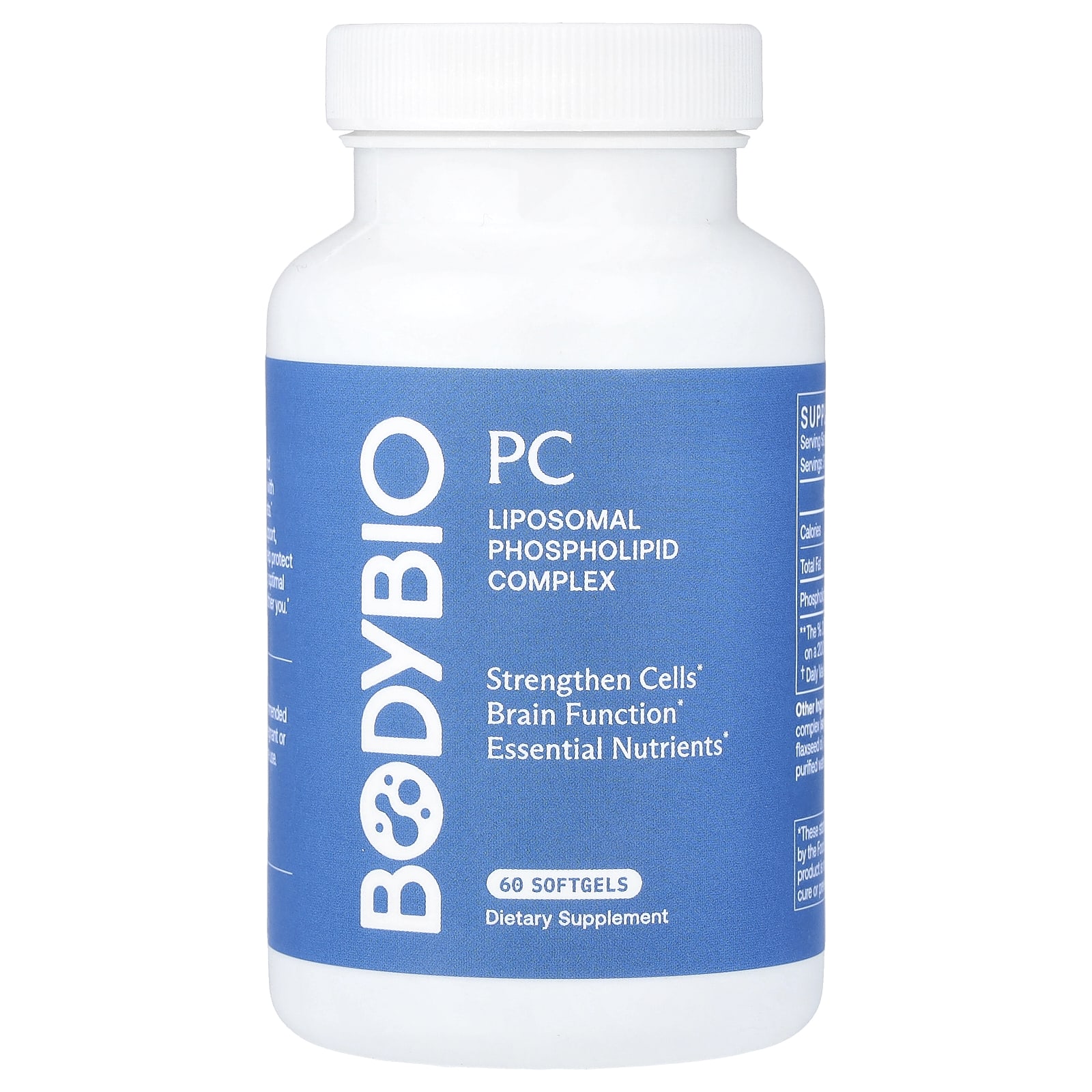 Комплекс BodyBio PC Liposomal Phospholipid, 650 мг, 60 мягких капсул — фото 2