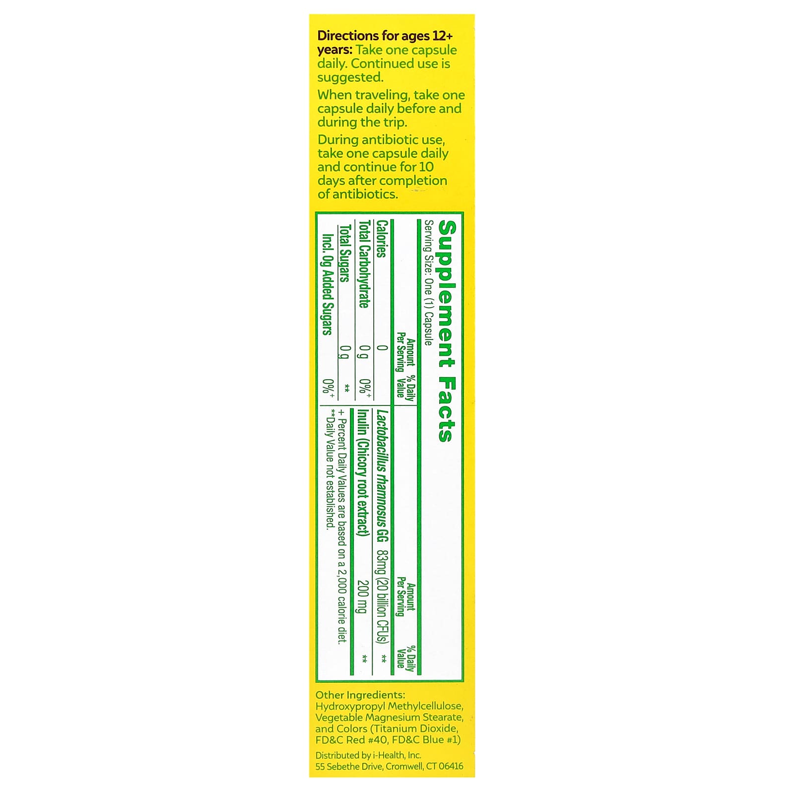 Пробиотик Culturelle Ultimate Strength Probiotic, 20 млрд КОЕ, 30 растительных капсул