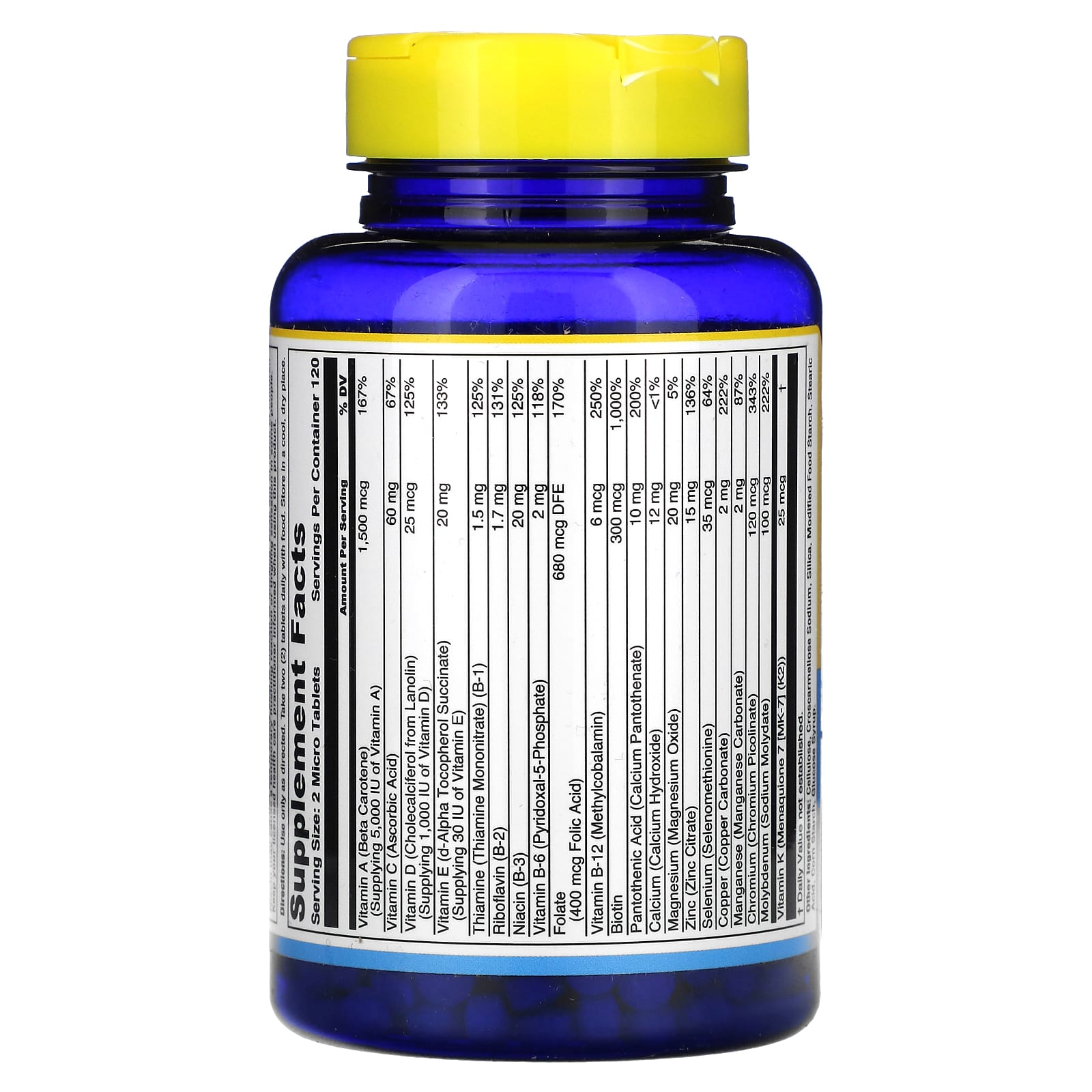 Мультивитамины Nature's Life Mighty Mini Vite Daily 240 Micro Tablets, таблетки — фото 2