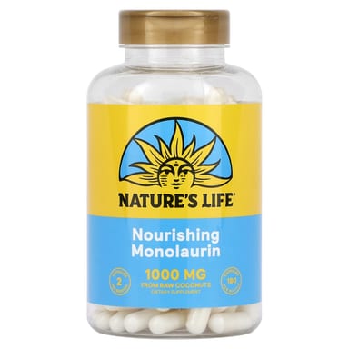 Монолаурин Nature's Life, 180 капсул (500 мг на капсулу)
