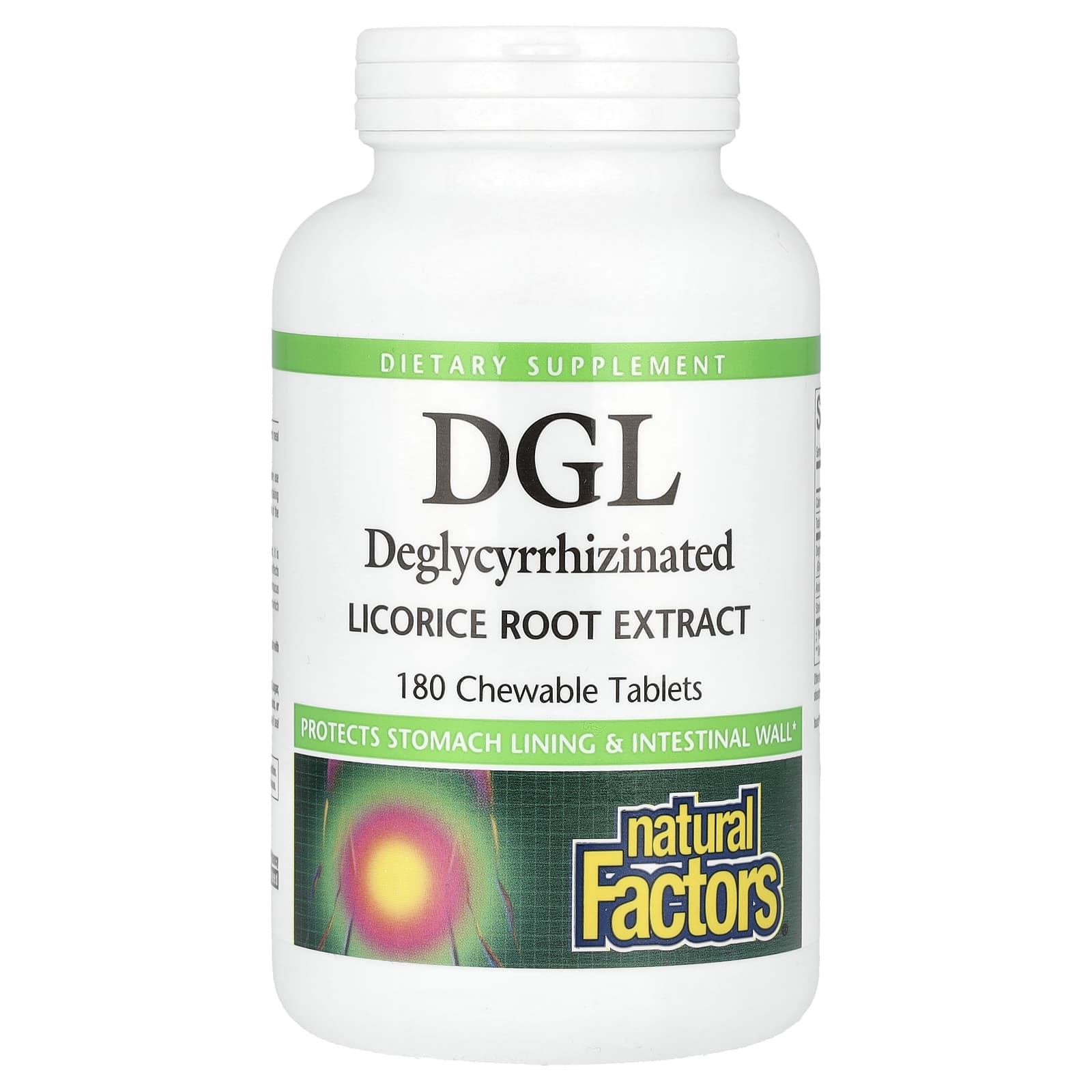 Солодка Natural Factors DGL Deglycyrrhizinated Extract, 180 жевательных таблеток
