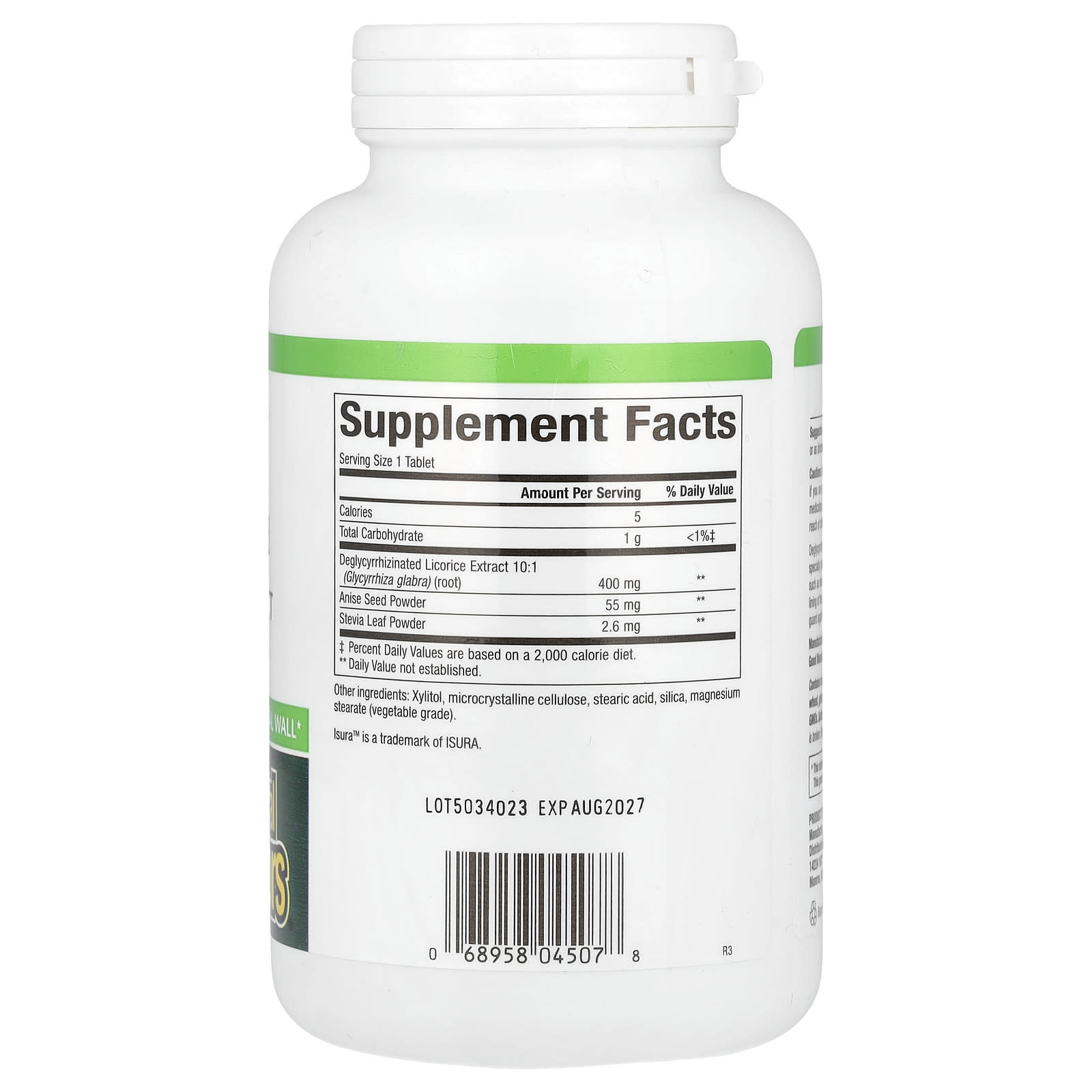 Солодка Natural Factors DGL Deglycyrrhizinated Extract, 180 жевательных таблеток — фото 2
