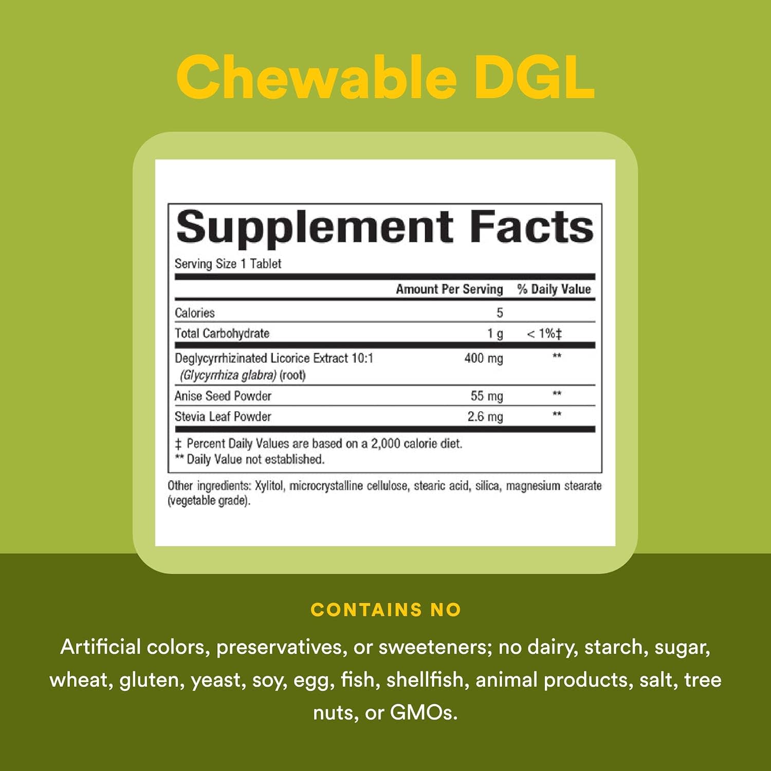 Солодка Natural Factors DGL Deglycyrrhizinated Extract, 180 жевательных таблеток — фото 3
