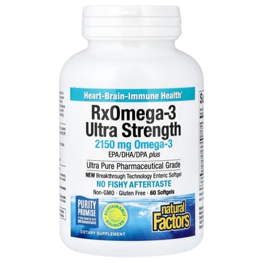 Омега-3 RxOmega Natural Factors RxOmega-3, 1570 мг, 60 мягких капсул