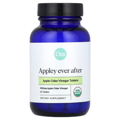 Яблочный уксус Ora Appley Ever After, вкус Appley Ever After, Apple Cider Vinegar, 60 таблеток