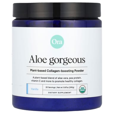 Коллаген Ora Aloe Gorgeous Plant-Based -Boosting Powder, вкус Vanilla, 240 г, порошок