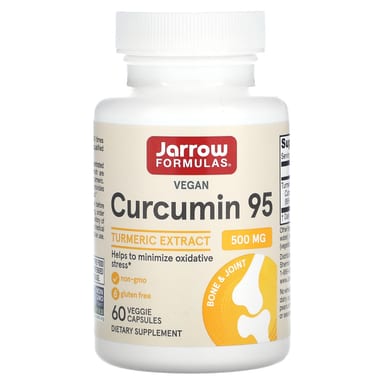 Куркумин Jarrow Formulas 95 Turmeric Extract, 500 мг, 60 растительных капсул