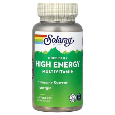 Мультивитамины Solaray Once Daily High Energy Iron Free, 60 растительных капсул