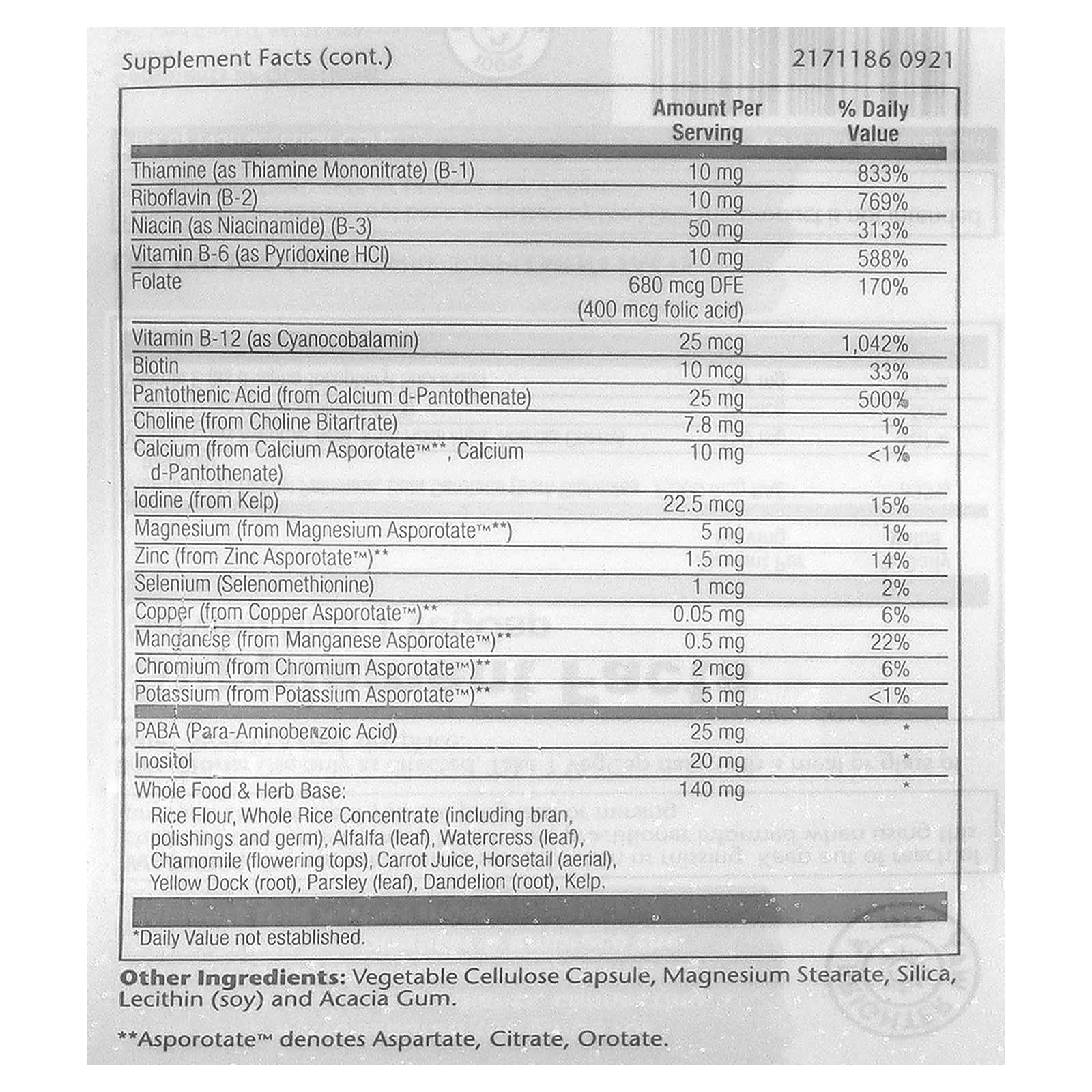 Мультивитамины Solaray Once Daily High Energy Iron Free, 60 растительных капсул — фото 3