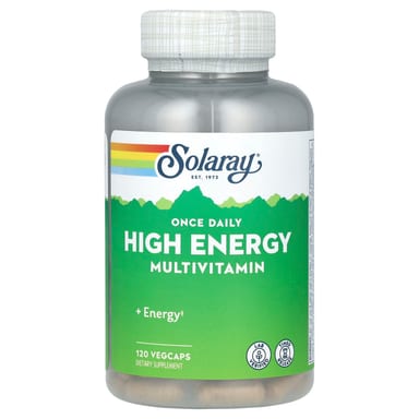 Мультивитамины Solaray Once Daily High Energy, 120 растительных капсул