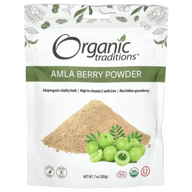 Фото товара: Порошок Organic Traditions, Amla Berry Powder, 200 г