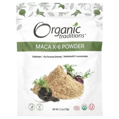 Порошок Organic Traditions Maca X-6, 150 г