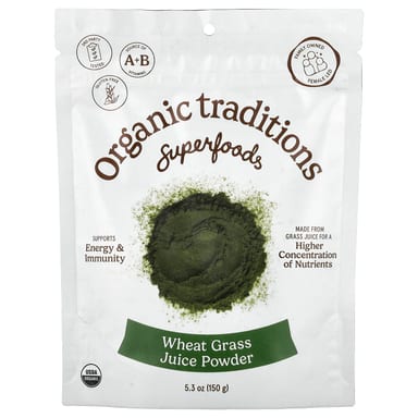 Порошок пшеничной травы Organic Traditions Superfoods Juice Powder, 150 г