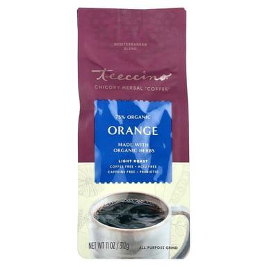 Кофе Teeccino Chicory Herbal Light Roast, без кофеина, вкус Orange, 312 г