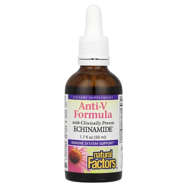 Комплекс Natural Factors Anti-V with Clinically Proven Echinamide®, 50 мл