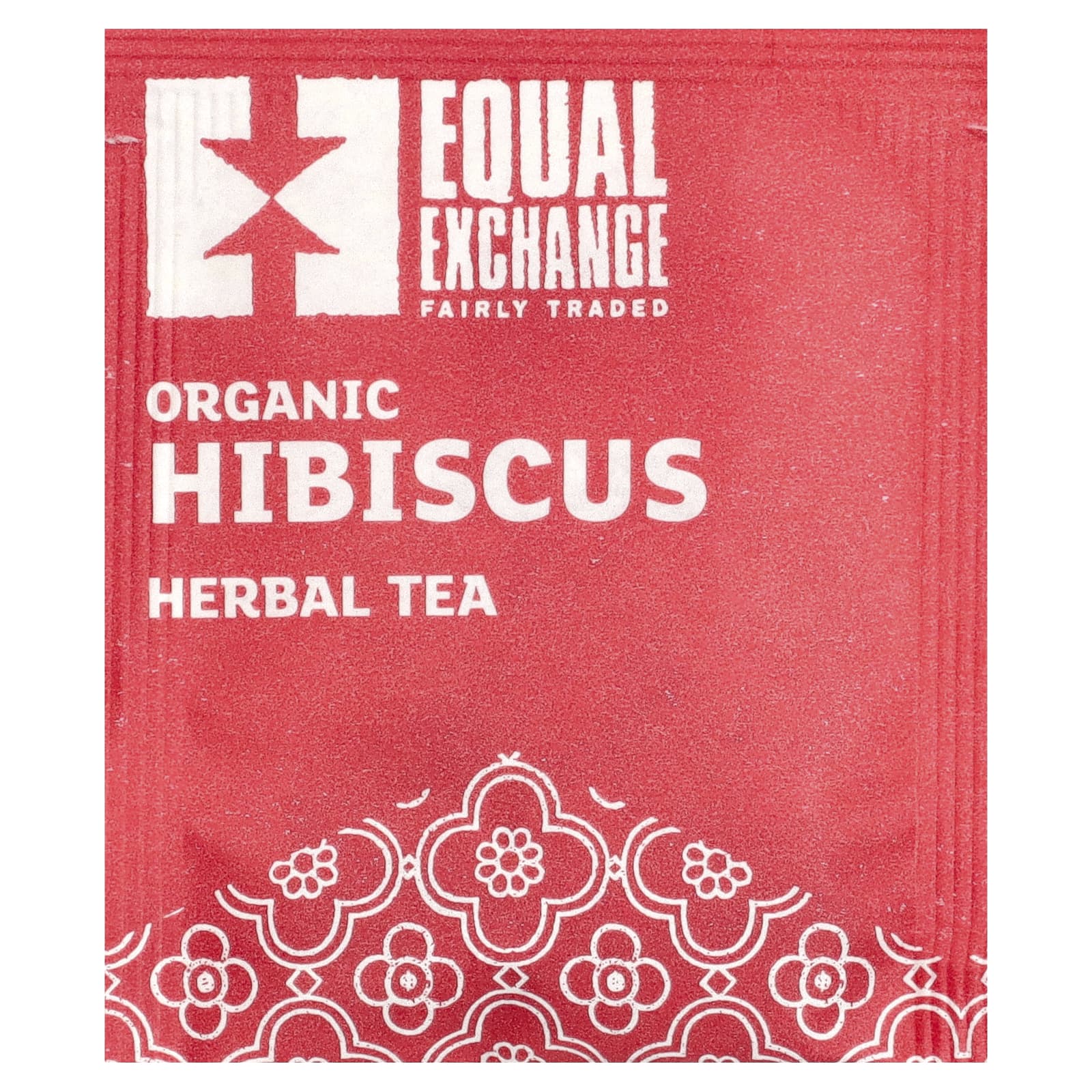Травяной чай Equal Exchange Organic Hibiscus 20 Tea Bags, без кофеина, 40 г, чайные пакетики — фото 3