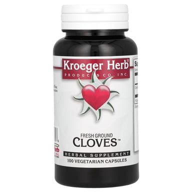 Гвоздика (специя) Kroeger Herb Co Fresh, 450 мг, 100 растительных капсул
