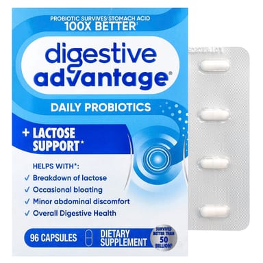 Пробиотик Schiff Digestive Advantage® Daily Lactose Support, 96 капсул