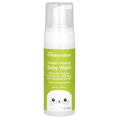 Фото товара: Детское средство для купания Mild By Nature Foaming Castile Sweet Orange Vanilla, 148 мл