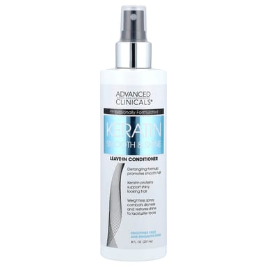Несмываемый кондиционер Advanced Clinicals Keratin Smooth & Shine, 237 мл