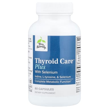 Селен Terry Naturally Thyroid Care™ Plus, 60 капсул