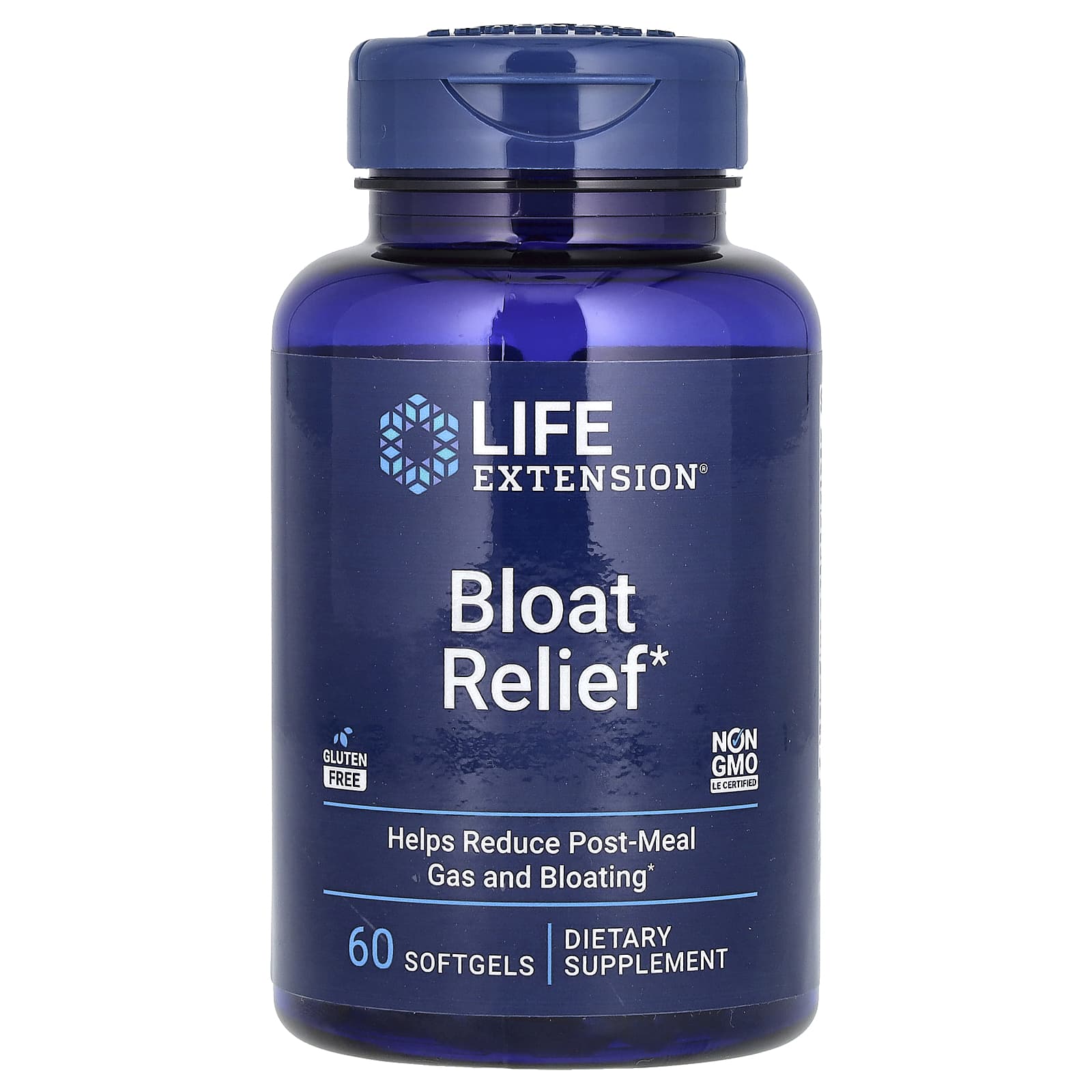 Средство от вздутия Life Extension, 60 мягких капсул