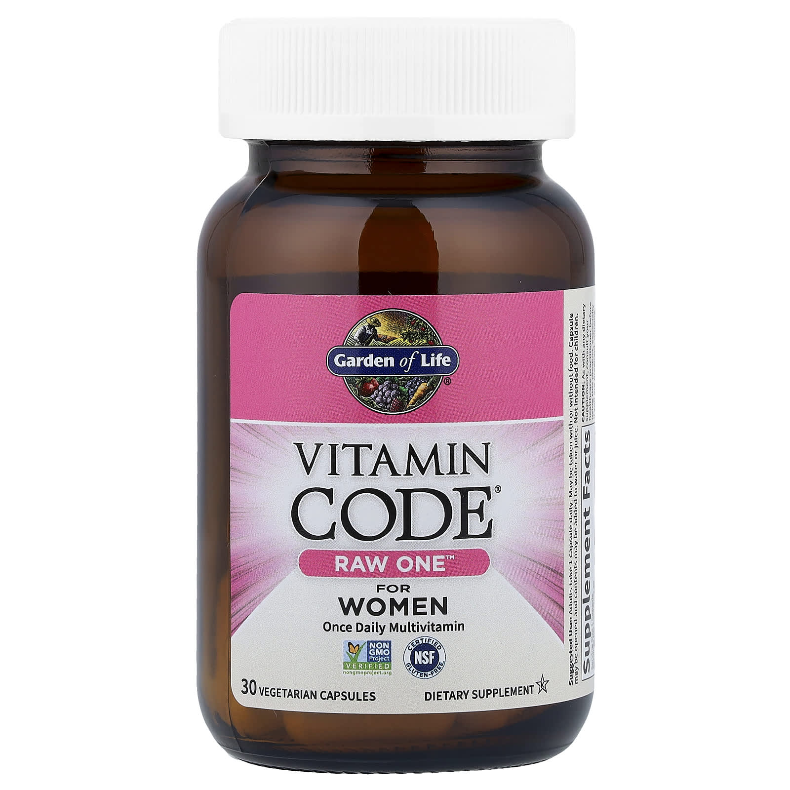 Женские мультивитамины RAW One Garden of Life Vitamin Code® Raw One™ For Women, 30 растительных капсул