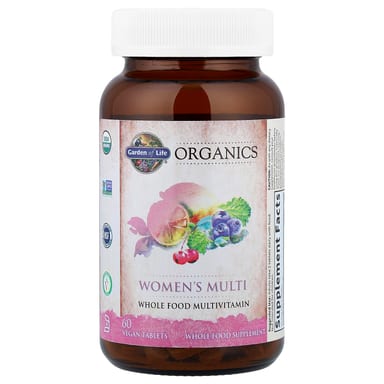 Женские мультивитамины Garden of Life Organics 60 Vegan Tablets, таблетки