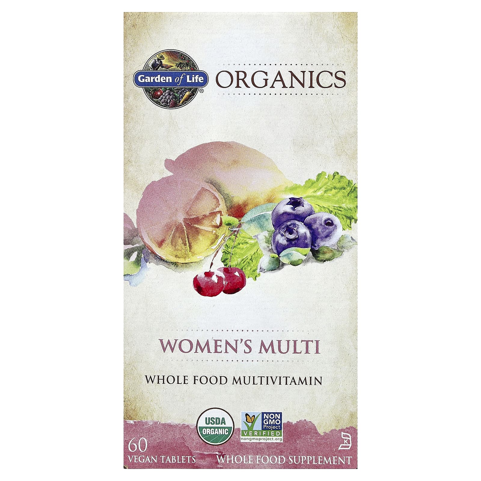 Женские мультивитамины Garden of Life Organics 60 Vegan Tablets, таблетки — фото 2