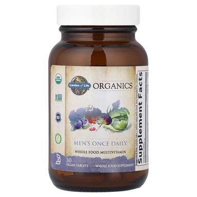 Органические витамины Garden of Life, 30 веганских таблеток