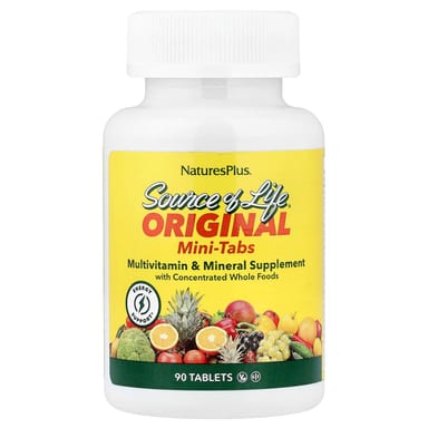 Мультивитаминно-минеральный комплекс NaturesPlus Source of Life® Original Mini-Tabs Supplement, 90 таблеток