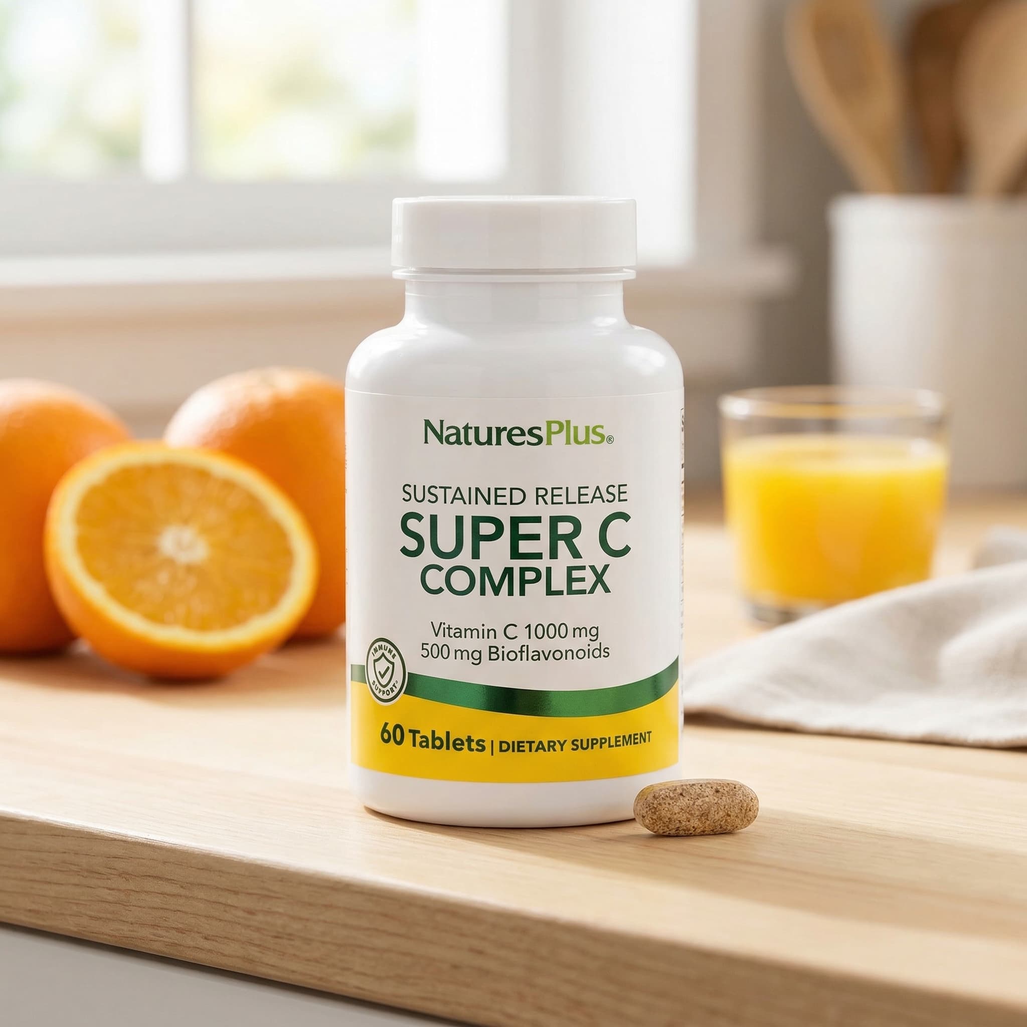Комплекс NaturesPlus Super C, пролонгированное высвобождение, 60 таблеток — фото 5