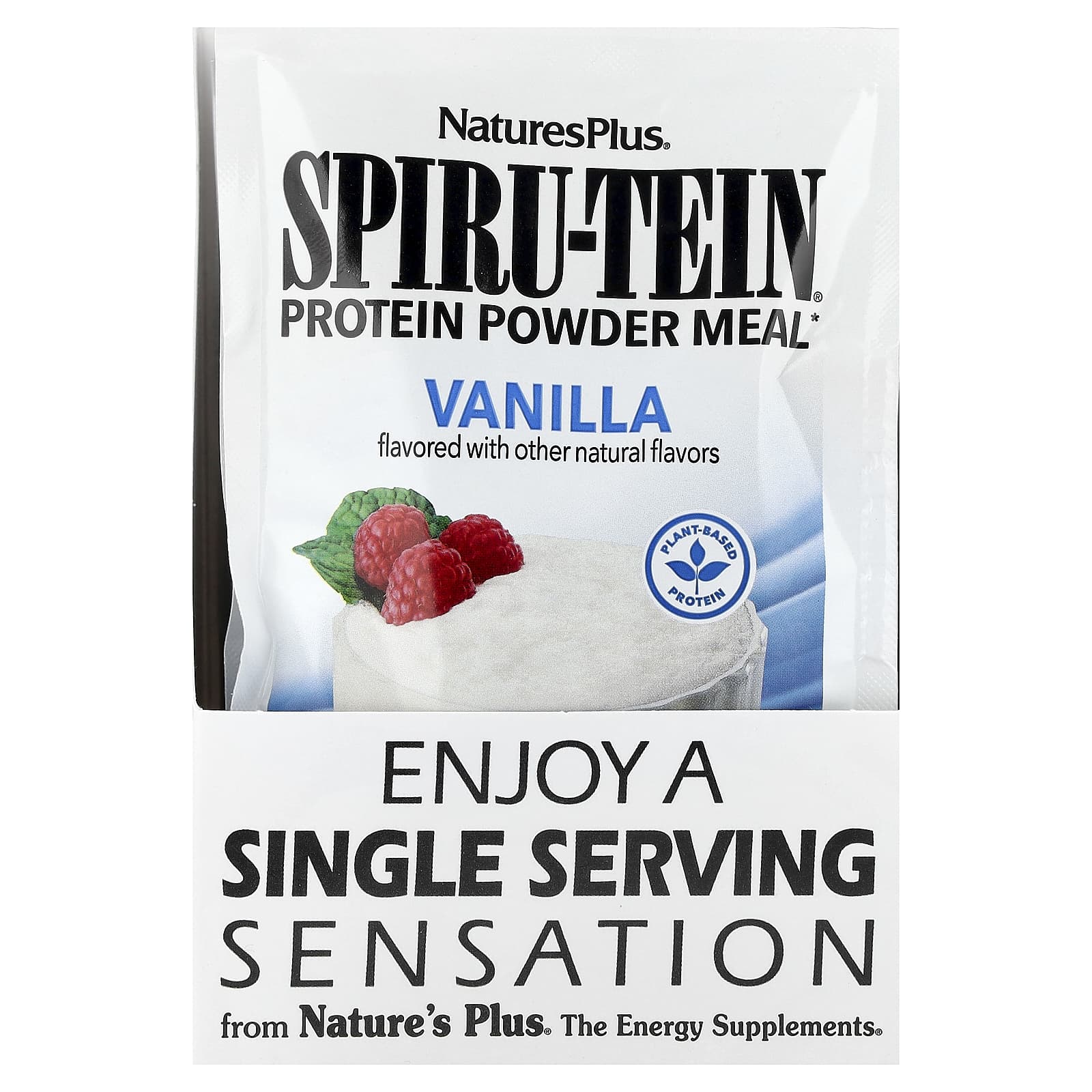 Протеиновый порошок NaturesPlus Spiru-Tein® Meal 8 Packets, вкус Vanilla, 30 г, саше — фото 3