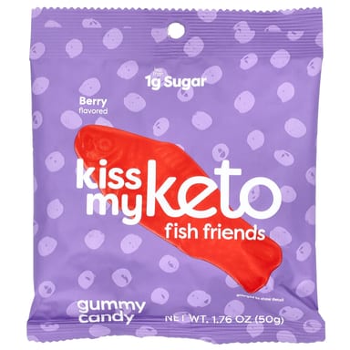 Жевательные конфеты Kiss My Keto, Ягода, 6 пакетов по 50 г