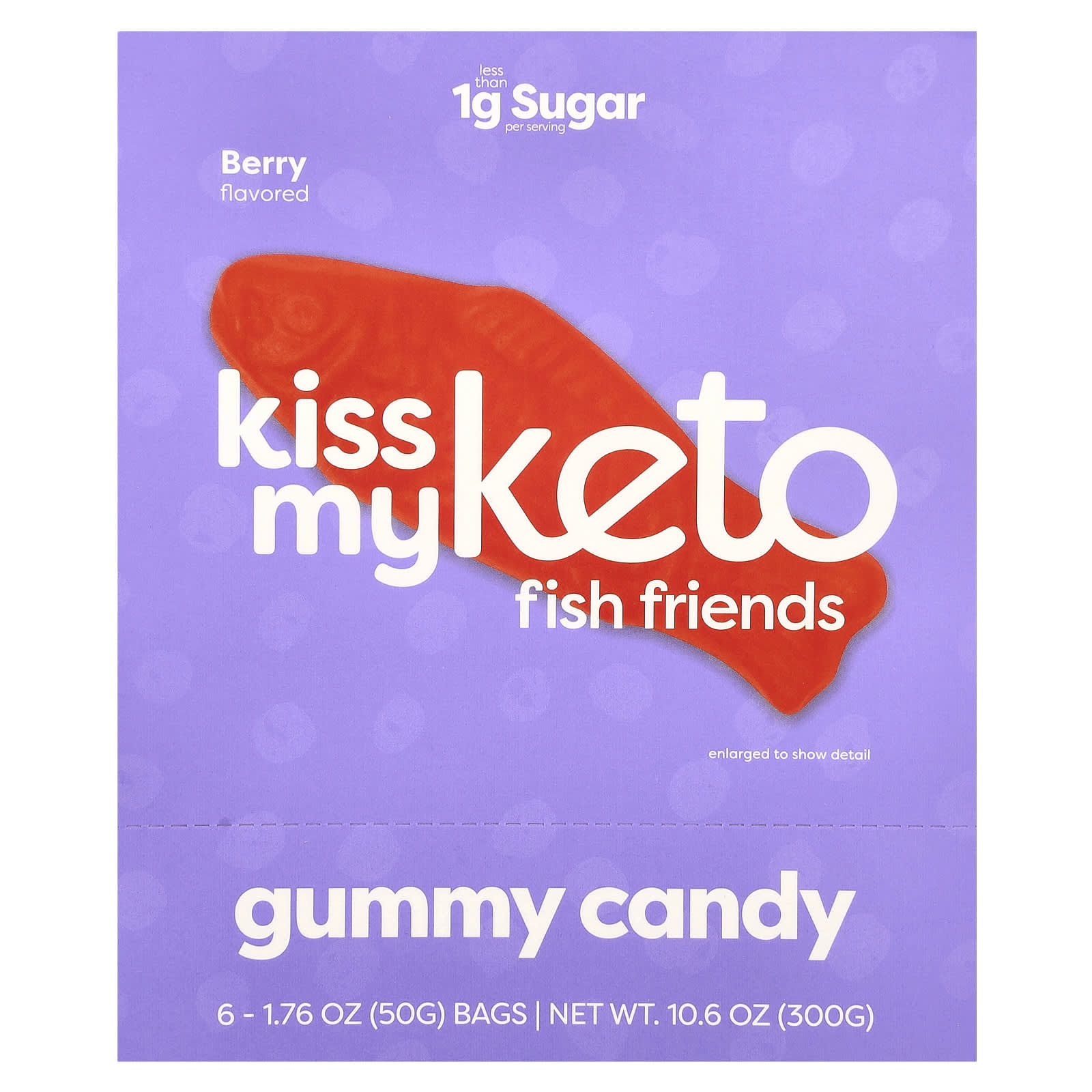 Жевательные конфеты Kiss My Keto, Ягода, 6 пакетов по 50 г — фото 2