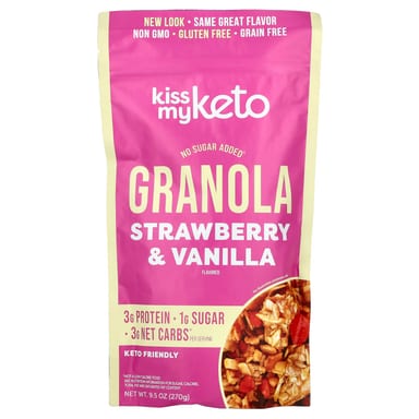 Гранола Kiss My Keto, вкус Strawberry & Vanilla, 270 г