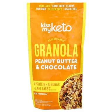 Арахисовая паста Kiss My Keto Granola, вкус Peanut Butter & Chocolate, 270 г