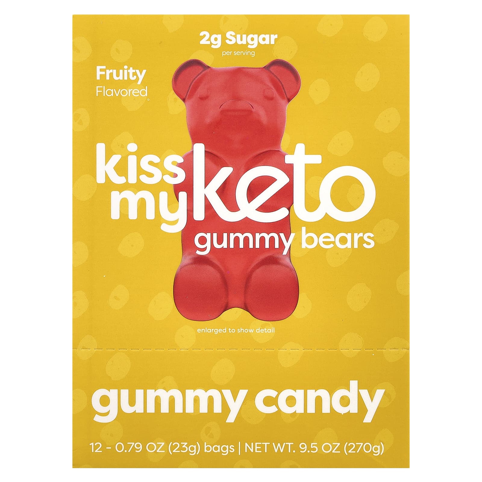 Жевательные мишки Kiss My Keto, фруктовые, 12 пакетов по 23 г — фото 2