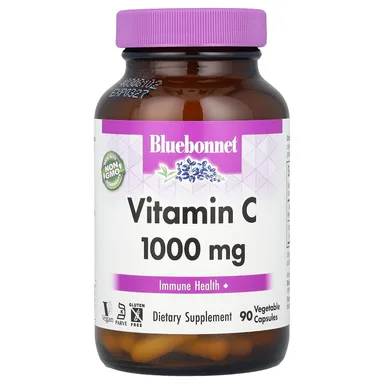 Фото товара: Витамин C Bluebonnet Nutrition, 1000 мг, 90 растительных капсул