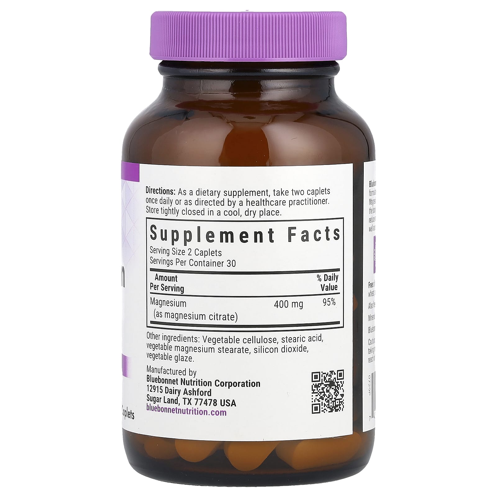Магний цитрат Bluebonnet Nutrition, 200 мг — фото 2