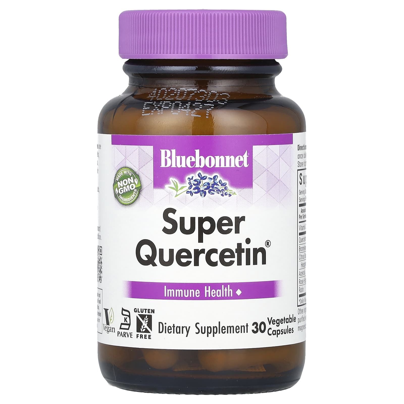 Кверцетин Bluebonnet Nutrition Super®, 30 растительных капсул